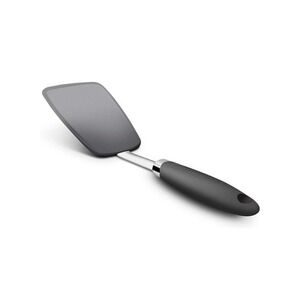 Hygienic Solid Heat-Resistant Flexible Silicone Spatula, Black Turner Non-Stick